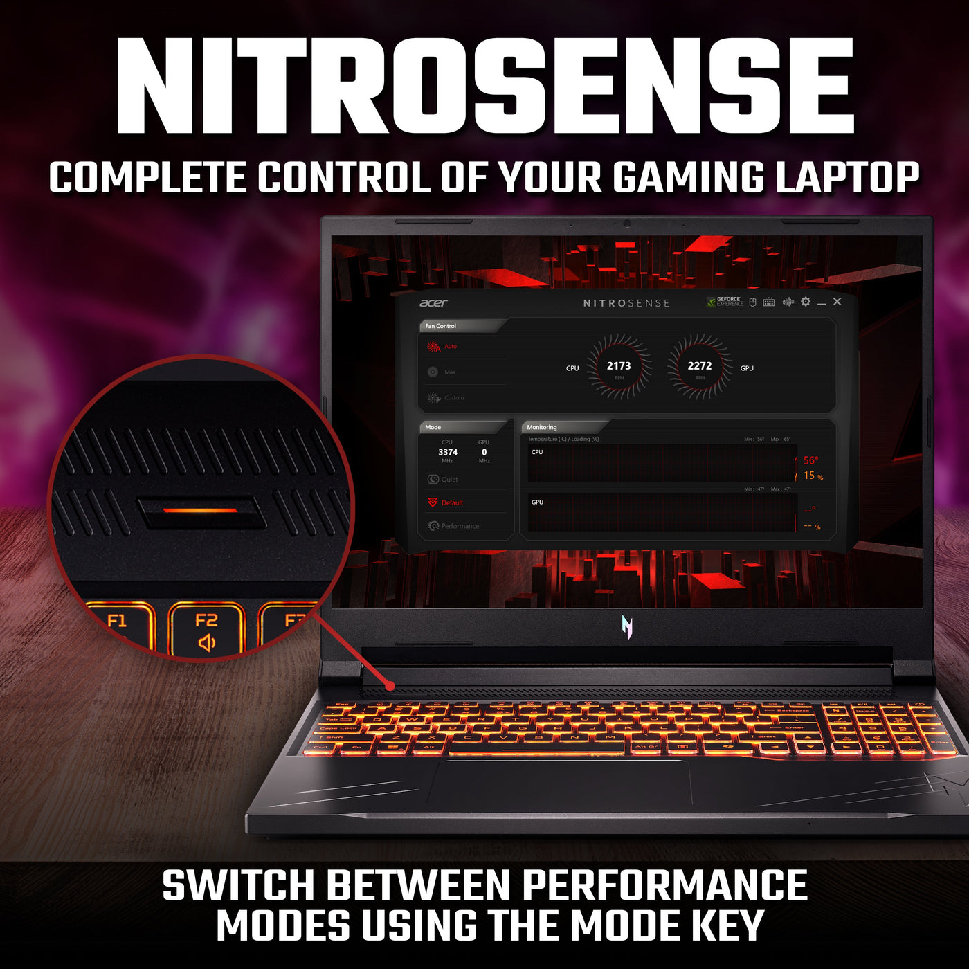 Acer Nitro V ANV16-41 AMD Ryzen 7 | 16GB DDR5 RAM | 512GB SSD | RTX 4050 6GB Gaming - Black